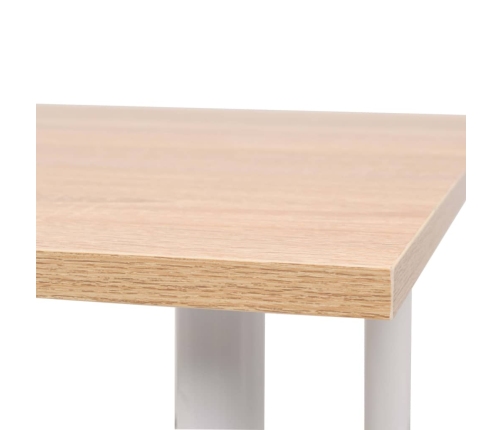 vidaXL Mesa de comedor 120x60x73 cm color roble y blanco