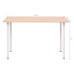 vidaXL Mesa de comedor 120x60x73 cm color roble y blanco