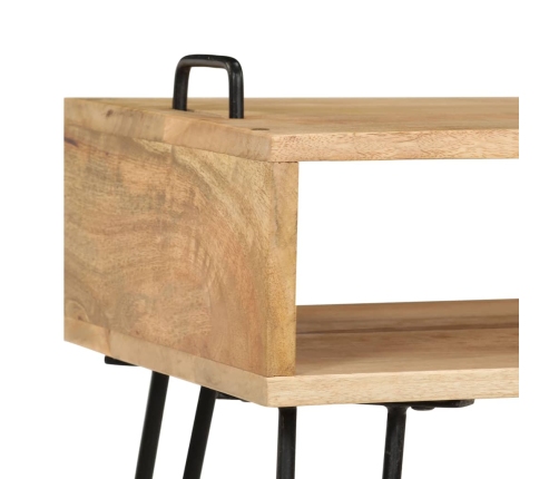 Mesa de centro de madera maciza de mango 100x60x45 cm