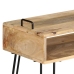 Mesa consola de madera maciza de mango 115x35x76 cm