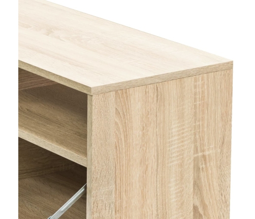 vidaXL Mueble de TV 2 piezas madera de ingeniería roble 95x35x36 cm