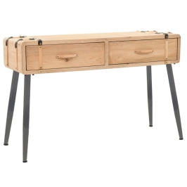 Mesa consola de madera de abeto maciza 115x40,5x76 cm