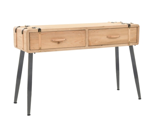 Mesa consola de madera de abeto maciza 115x40,5x76 cm