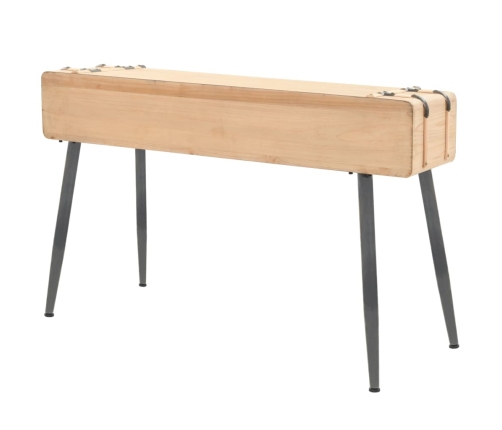 Mesa consola de madera de abeto maciza 115x40,5x76 cm