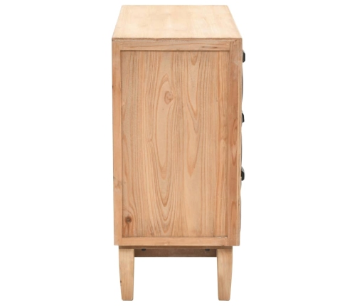 Cajonera de madera maciza de abeto 80x36x75 cm