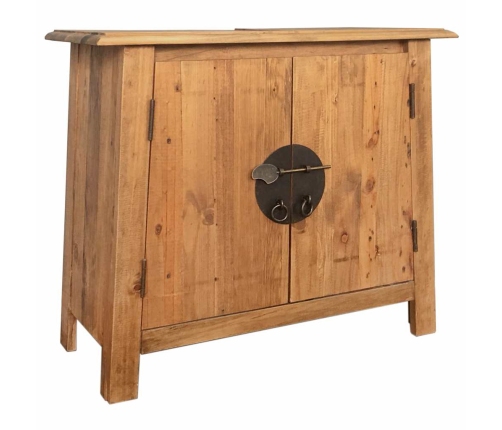 Mueble de lavabo madera maciza de pino 70x32x63 cm