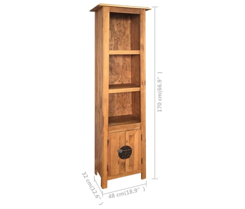 Mueble de baño madera maciza de pino 48x32x170 cm