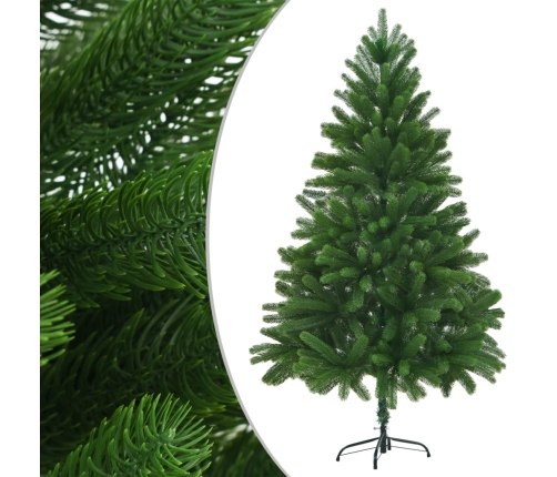 Árbol de Navidad artificial hojas realistas verde 180 cm