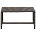 Set muebles de jardín 4 piezas y cojines ratán sintético marrón