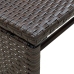 Set muebles de jardín 4 piezas y cojines ratán sintético marrón