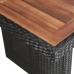 vidaXL Mesa de jardín ratán sintético madera acacia maciza 240x90x74cm