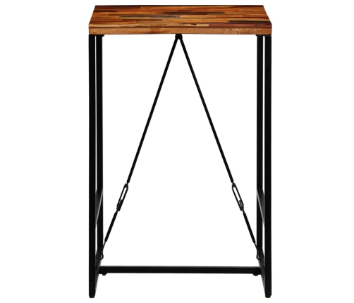 Mesa de bar madera maciza reciclada 70x70x106 cm