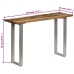 Mesa consola madera reciclada y acero 120x35x76 cm