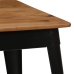 Mesa de comedor de madera maciza de acacia y acero 120x60x76 cm