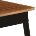 Mesa de comedor de madera maciza de acacia y acero 75x75x76 cm