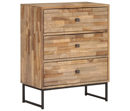 Aparador de madera de teca reciclada 60x30x75 cm