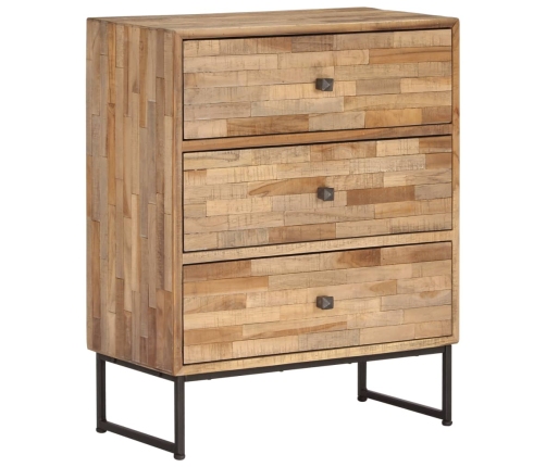 Aparador de madera de teca reciclada 60x30x75 cm