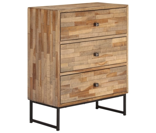 Aparador de madera de teca reciclada 60x30x75 cm