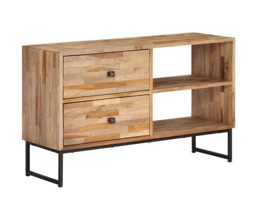 Mueble para TV de madera de teca reciclada 90x30x55 cm