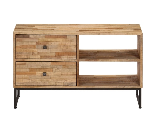 Mueble para TV de madera de teca reciclada 90x30x55 cm