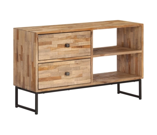 Mueble para TV de madera de teca reciclada 90x30x55 cm