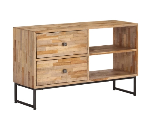 Mueble para TV de madera de teca reciclada 90x30x55 cm