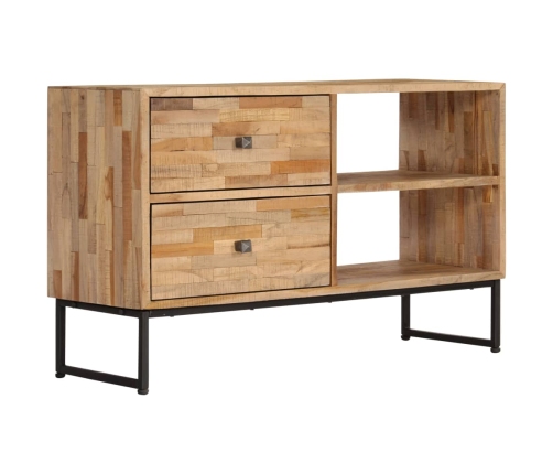 Mueble para TV de madera de teca reciclada 90x30x55 cm