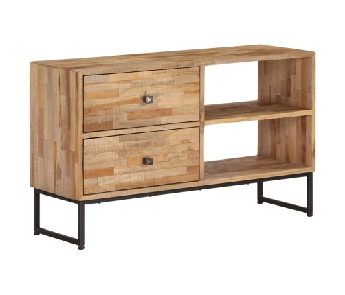 Mueble para TV de madera de teca reciclada 90x30x55 cm