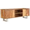 Mueble de TV madera maciza sheesham acabado miel 118x30x40 cm