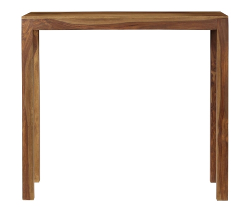 Mesa de bar de madera maciza de sheesham 118x60x107 cm