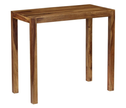 Mesa de bar de madera maciza de sheesham 118x60x107 cm