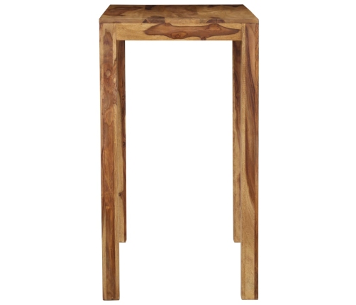 Mesa de bar de madera maciza de sheesham 118x60x107 cm