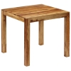 Mesa de comedor de madera maciza de sheesham 82x80x76 cm