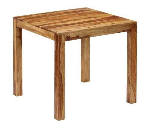 Mesa de comedor de madera maciza de sheesham 82x80x76 cm