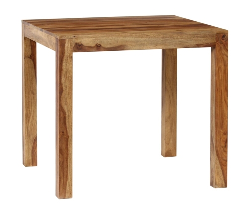 Mesa de comedor de madera maciza de sheesham 82x80x76 cm