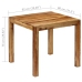 Mesa de comedor de madera maciza de sheesham 82x80x76 cm