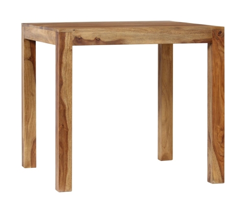 Mesa de comedor de madera maciza de sheesham 82x80x76 cm