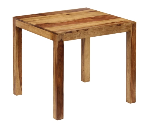 Mesa de comedor de madera maciza de sheesham 82x80x76 cm