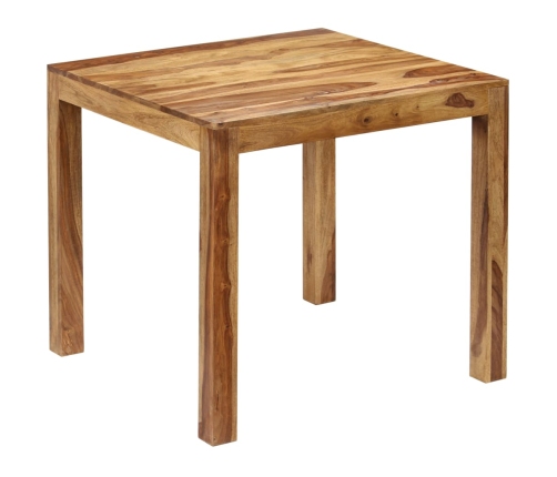 Mesa de comedor de madera maciza de sheesham 82x80x76 cm