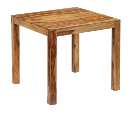 Mesa de comedor de madera maciza de sheesham 82x80x76 cm