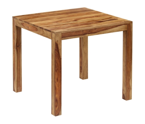 Mesa de comedor de madera maciza de sheesham 82x80x76 cm