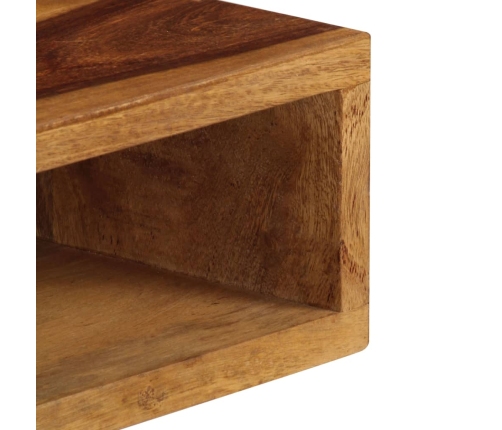 Mesa de centro de madera maciza de sheesham 110x50x35 cm