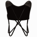 Silla mariposa butterfly para niños de cuero auténtico negro