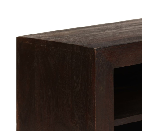 Mueble para TV madera maciza acacia marrón oscuro 120x30x40 cm