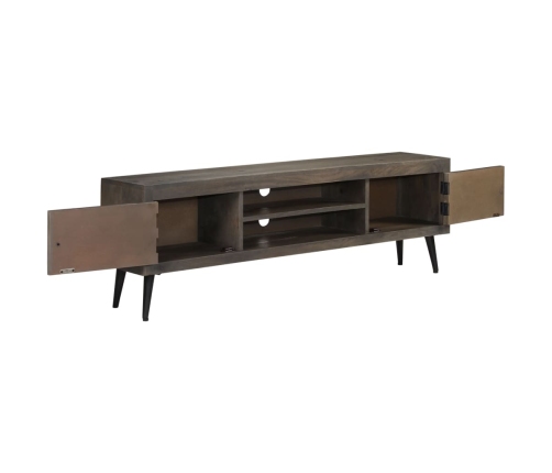 Mueble para TV de madera maciza de mango 140x30x45 cm