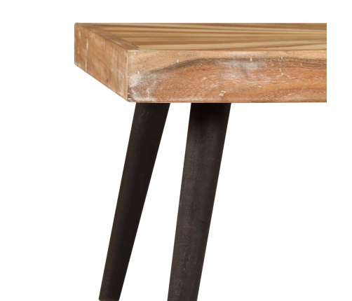 Mesa de centro de madera de mango maciza 90x55x36 cm