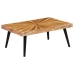 Mesa de centro de madera de mango maciza 90x55x36 cm