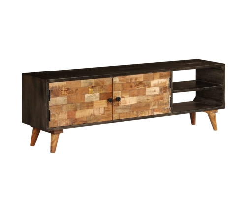 Mueble para TV de madera maciza de mango 140x30x45 cm