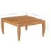 Mesa de centro madera maciza de acacia marrón 80x80x41 cm