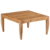 Mesa de centro madera maciza de acacia marrón 80x80x41 cm